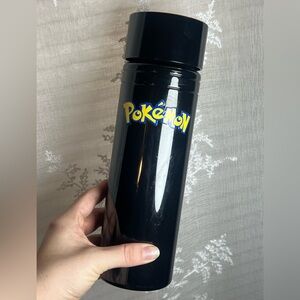 Pokémon Black Travel Mug | Collectible Logo Tumbler | Made in Mexico
